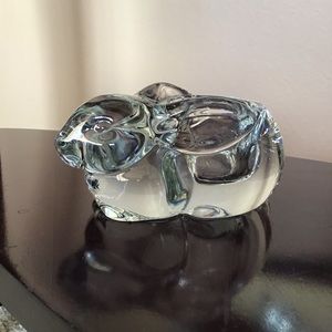 Indiana Glass Bunny Rabbit Votive Candle Holder